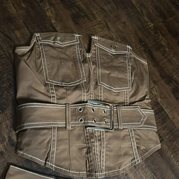 NWOT 2 Piece Top/Skirt Set by BLANC Clothing Size M - Picture 3 of 6